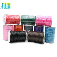 Fabrication Cordon de coton ciré Corée minces sans étirement avec différentes tailles et couleurs de Stock Cordon de collier XULIN, ZYL0003